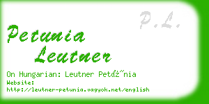 petunia leutner business card